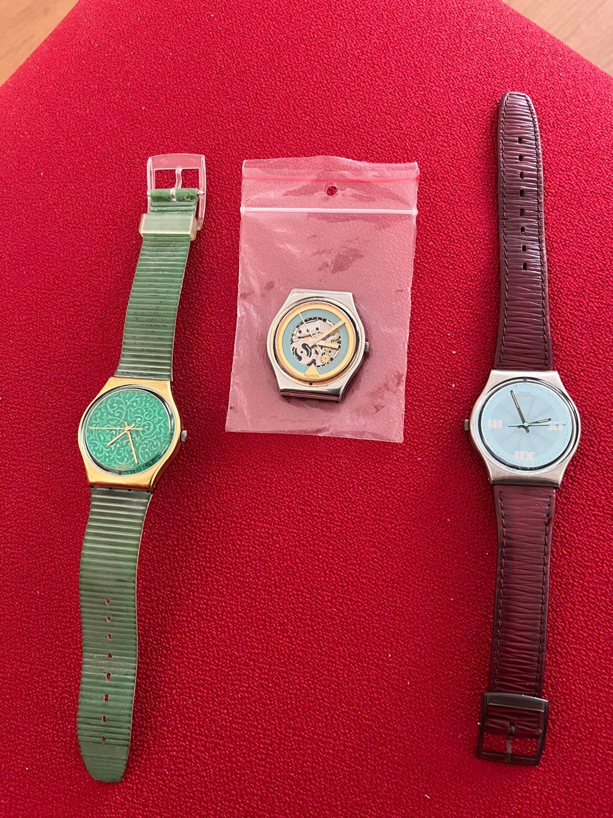 3 vintage swatch horloges, Ophalen of Verzenden, Gebruikt