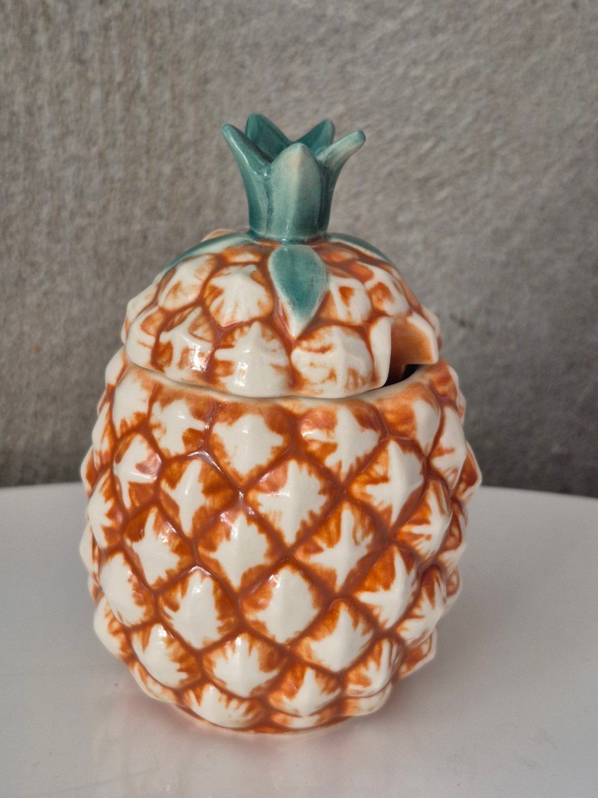 Pot / Bakje met deksel ananas van goebel g35 1964, Ophalen of Verzenden, Zo goed als nieuw, Porselein, Overige typen