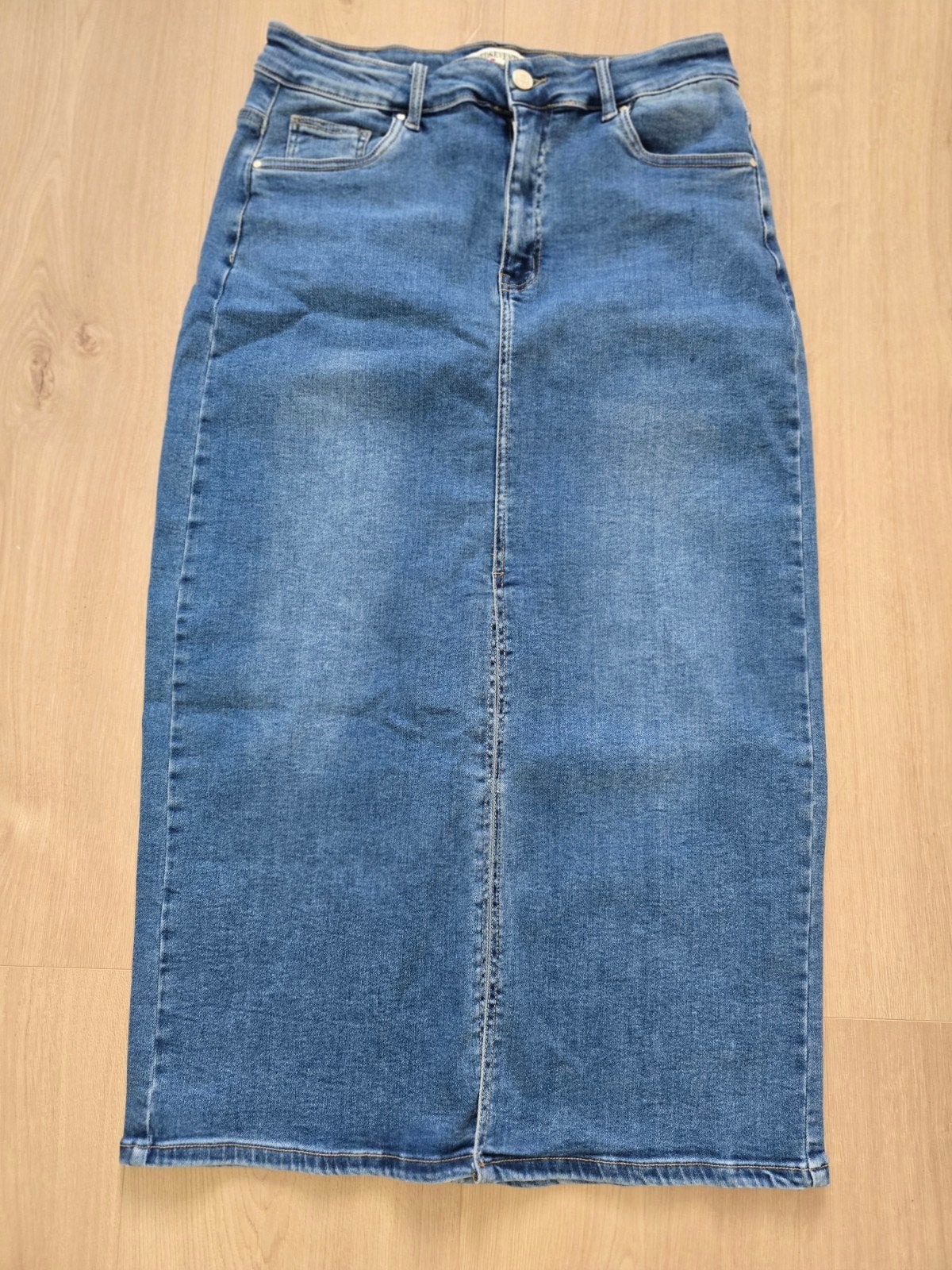 Midi spijkerrok maat 46, Kleding | Dames, Blauw, Maat 46/48 (XL) of groter, Ophalen of Verzenden, Onder de knie