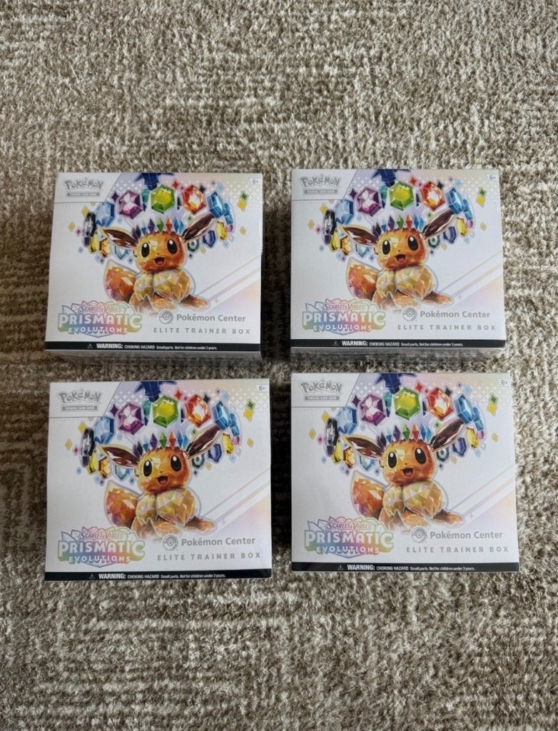 Pokémon Center ETB Prismatic Evolutions Sealed, Ophalen of Verzenden, Nieuw, Boosterbox, Foil