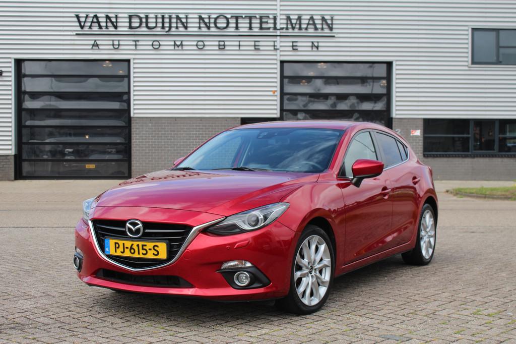 Mazda 3 2.0 GT-M / Automaat / HUD / Keyless / Stoelverwarmin, Stof, Gebruikt, 4 cilinders, Met garantie (alle)