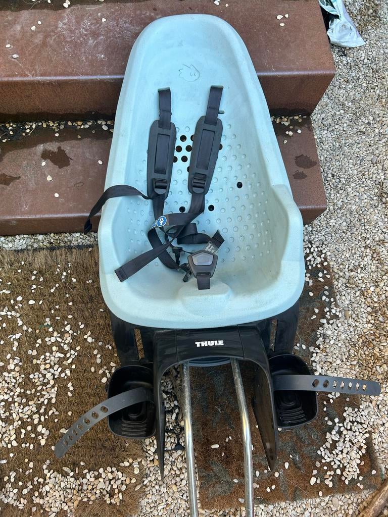 Thule Yepp 2 Maxi Achterzitje - Lichtblauw, Fietsen en Brommers, Fietsaccessoires | Fietsstoeltjes, Ophalen, Achterzitje, 9 t/m 36 kg