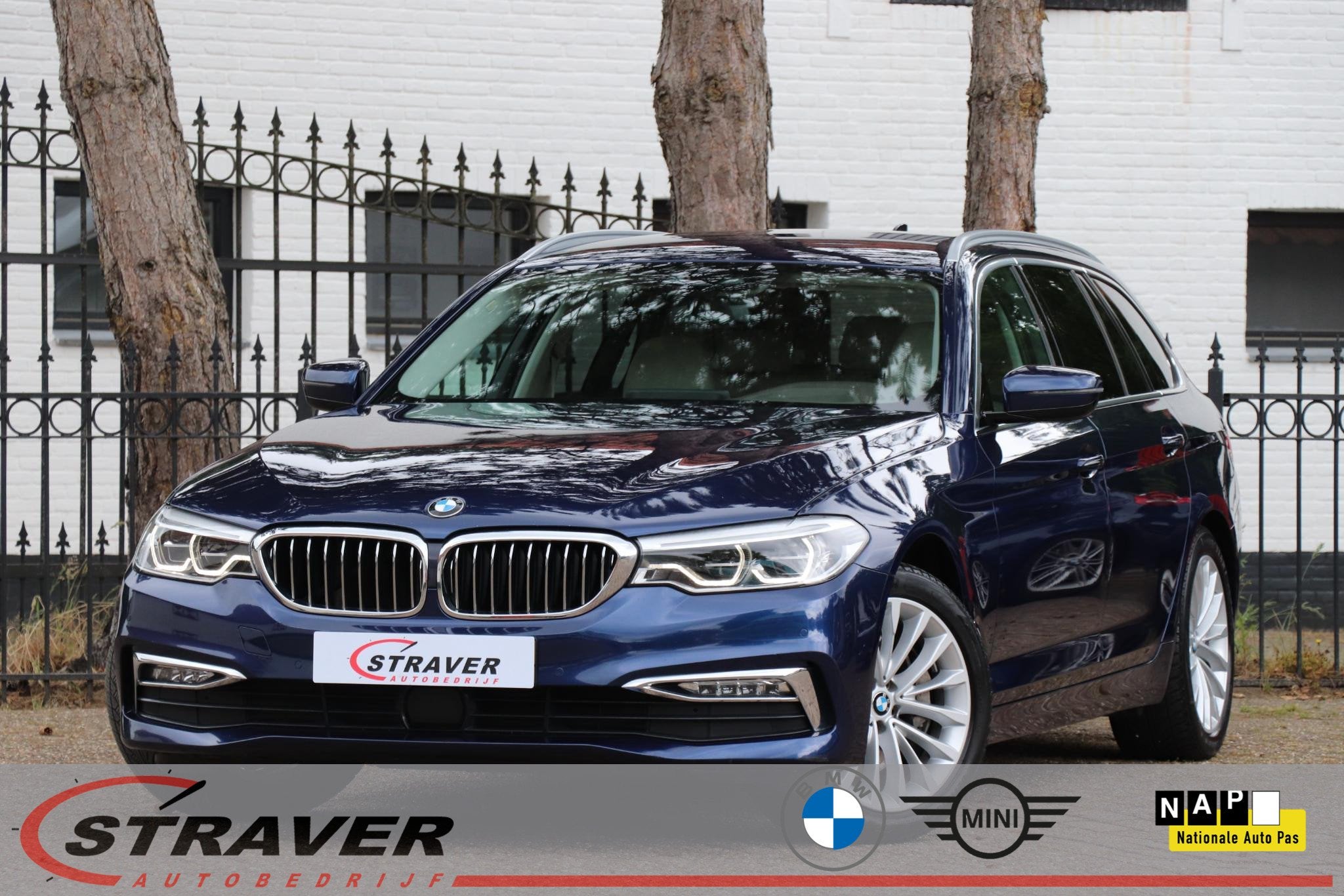 BMW 5-serie Touring 540i xDrive High Executive |Luxury line, 12 maanden, Gebruikt, Euro 6, Blauw