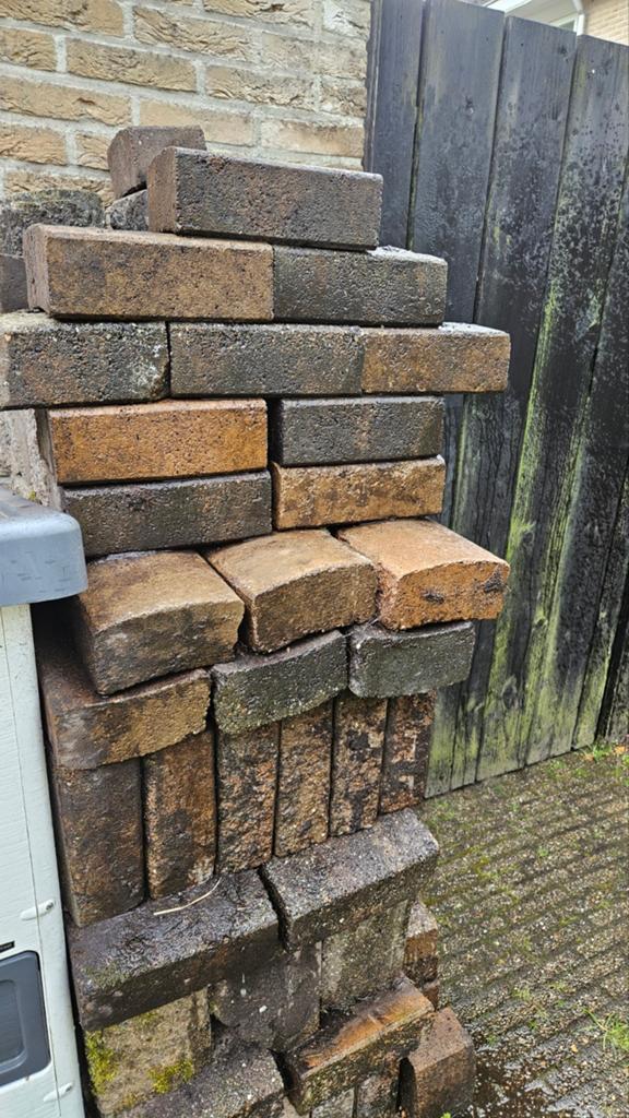 Stapel border stenen, Tuin en Terras, Bielzen en Borders, Ophalen, Gebruikt, Minder dan 100 cm, Minder dan 25 cm