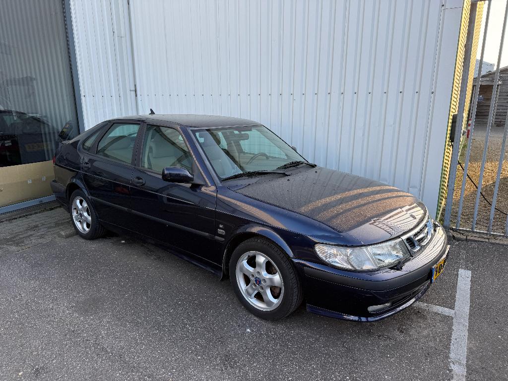 Saab 9-3 SE 2.0 t 5deurs Automaat, Auto's, 4 cilinders, Blauw, Bedrijf, 1600 kg