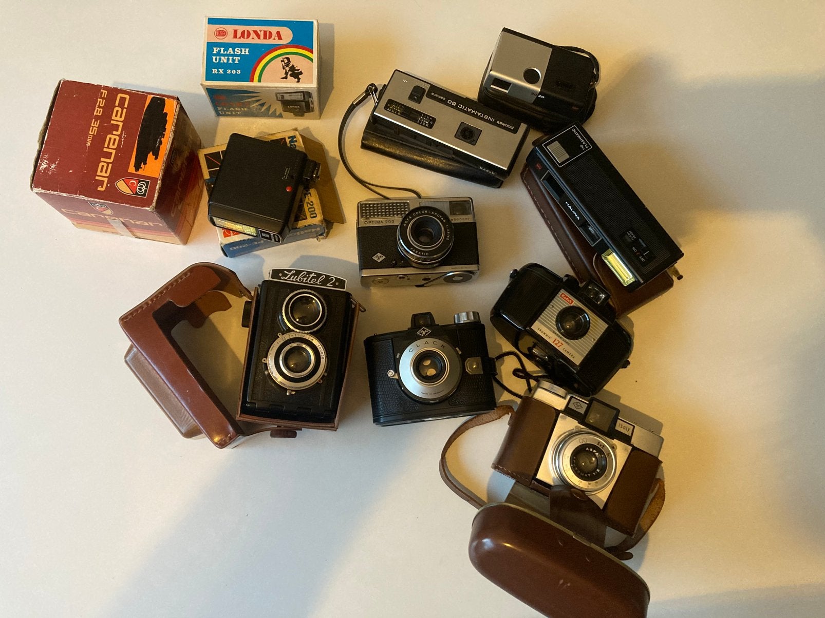 Oude camera’s en meer vintage, Audio, Tv en Foto, Fotocamera's Analoog, Ophalen of Verzenden, Gebruikt, Compact, Overige Merken