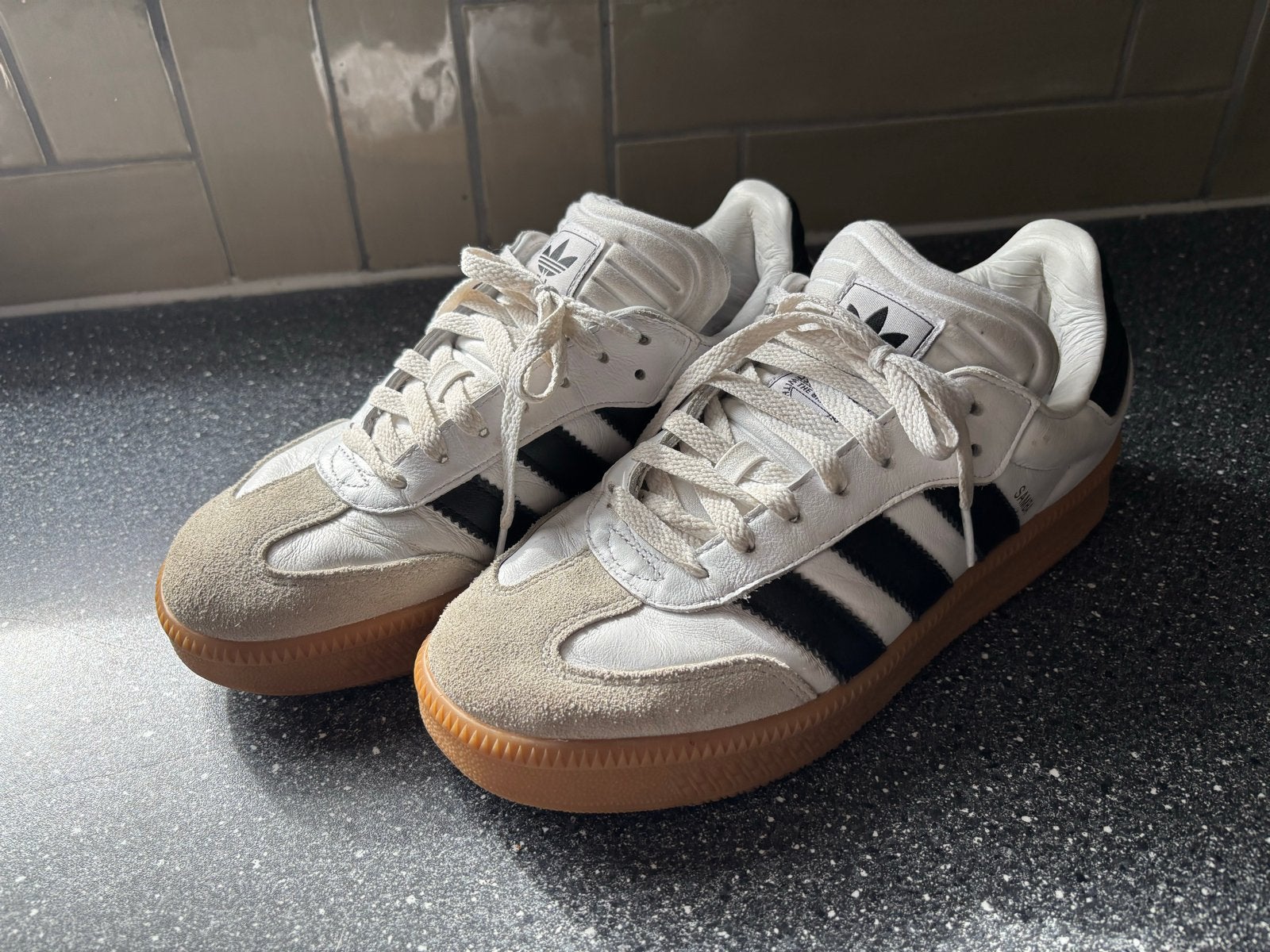 Adidas Samba xlg sneakers maat 42 - Zeer nette staat, Kleding | Heren, Ophalen of Verzenden, Zo goed als nieuw, Wit, Sneakers of Gympen