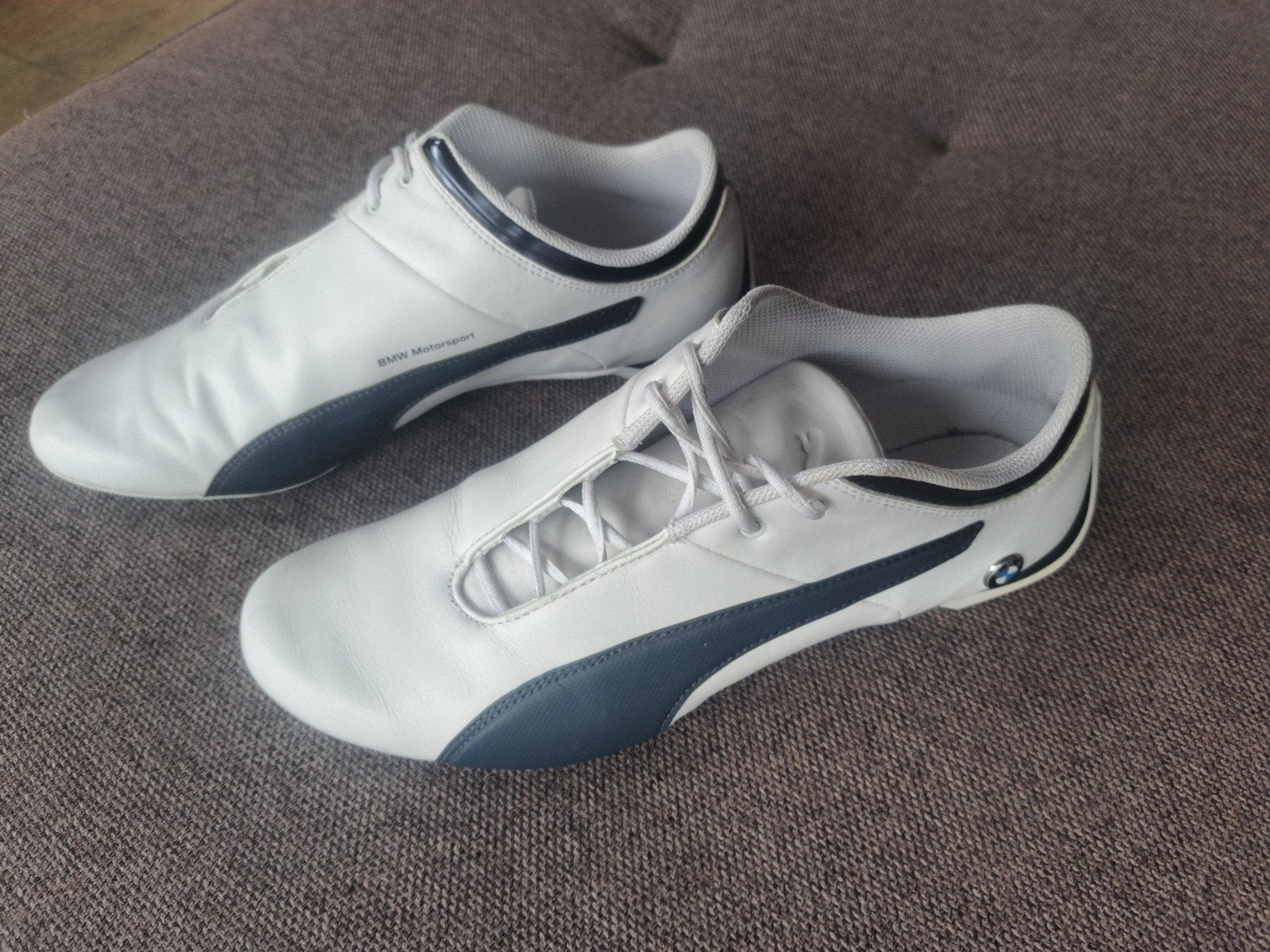 Puma / BMW sportschoenen maat 42,5 maar ze vallen als 42., Kleding | Heren, Puma, Verzenden, Zo goed als nieuw, Wit