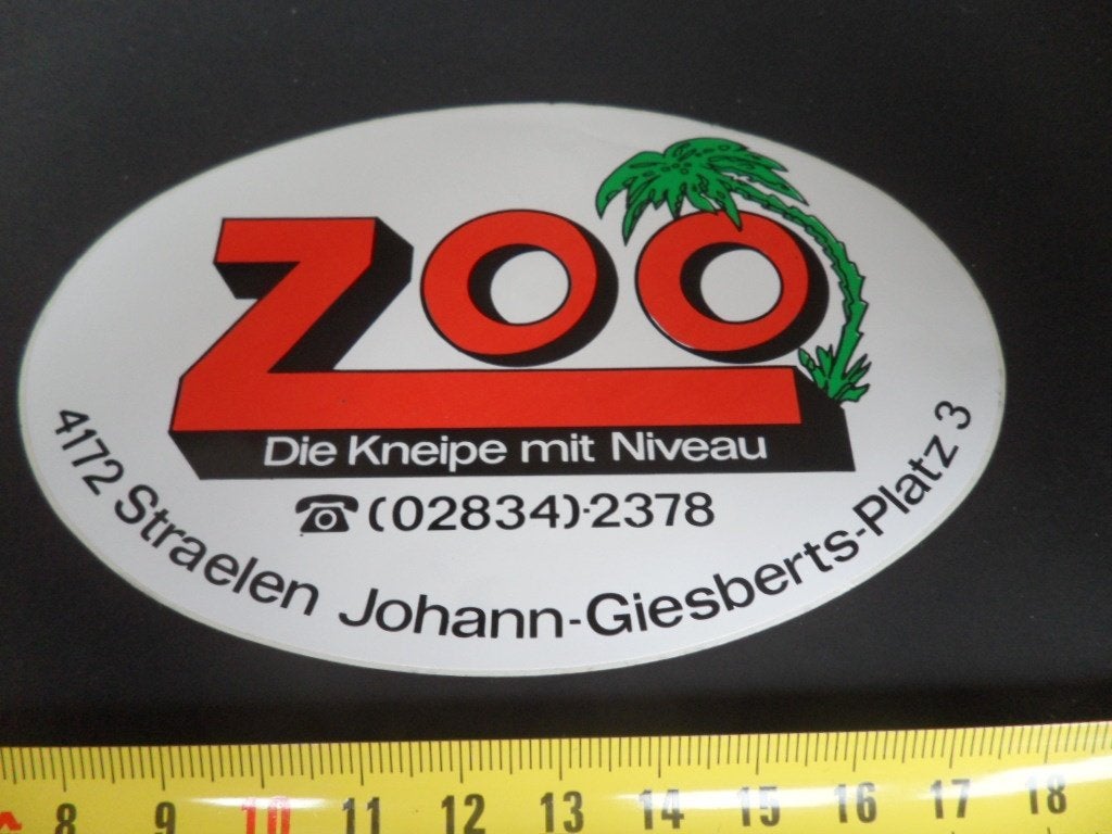 sticker straelen ZOO die kneipe mit niveau, Ophalen, Zo goed als nieuw