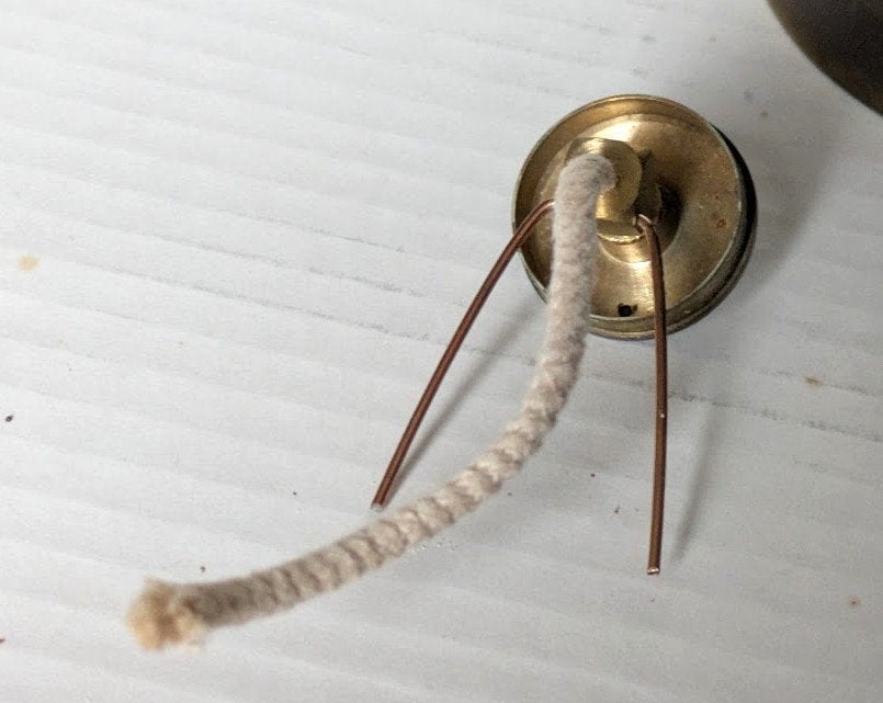 Vintage scheeps-olielamp, Metaal, Overige merken, Gebruikt, Meerkleurig