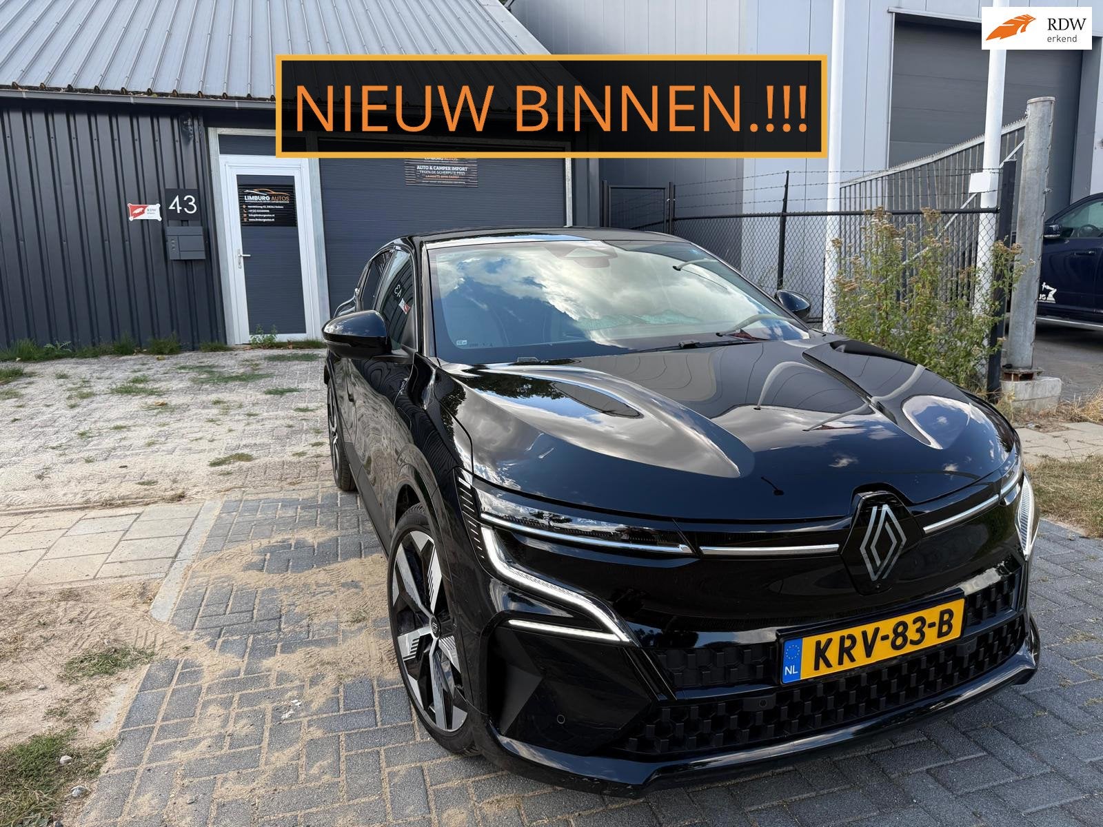 Renault Megane E-Tech EV60 Optimum Charge Evolution, 163 min, Zwart, Leder en Stof, Zwart