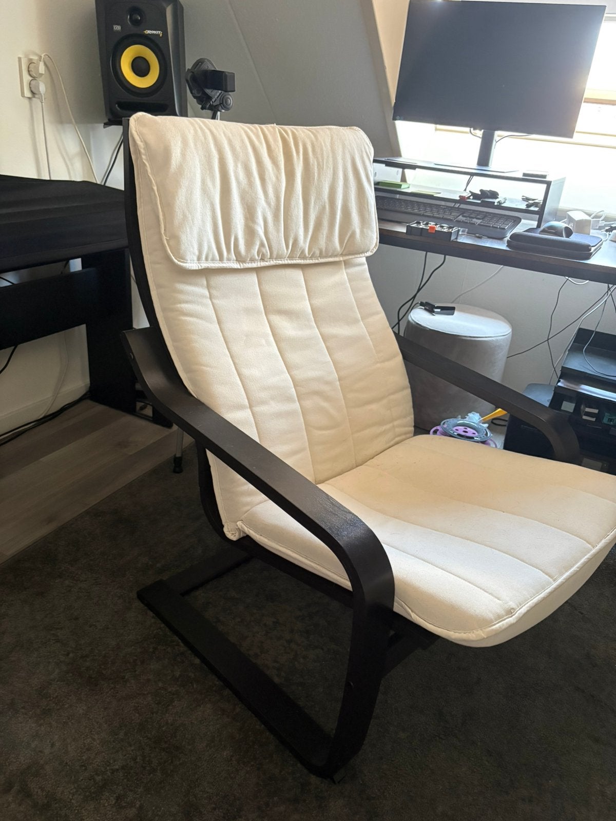 Nette stoel fauteuil, Ophalen, Zo goed als nieuw, 75 tot 100 cm, 50 tot 75 cm