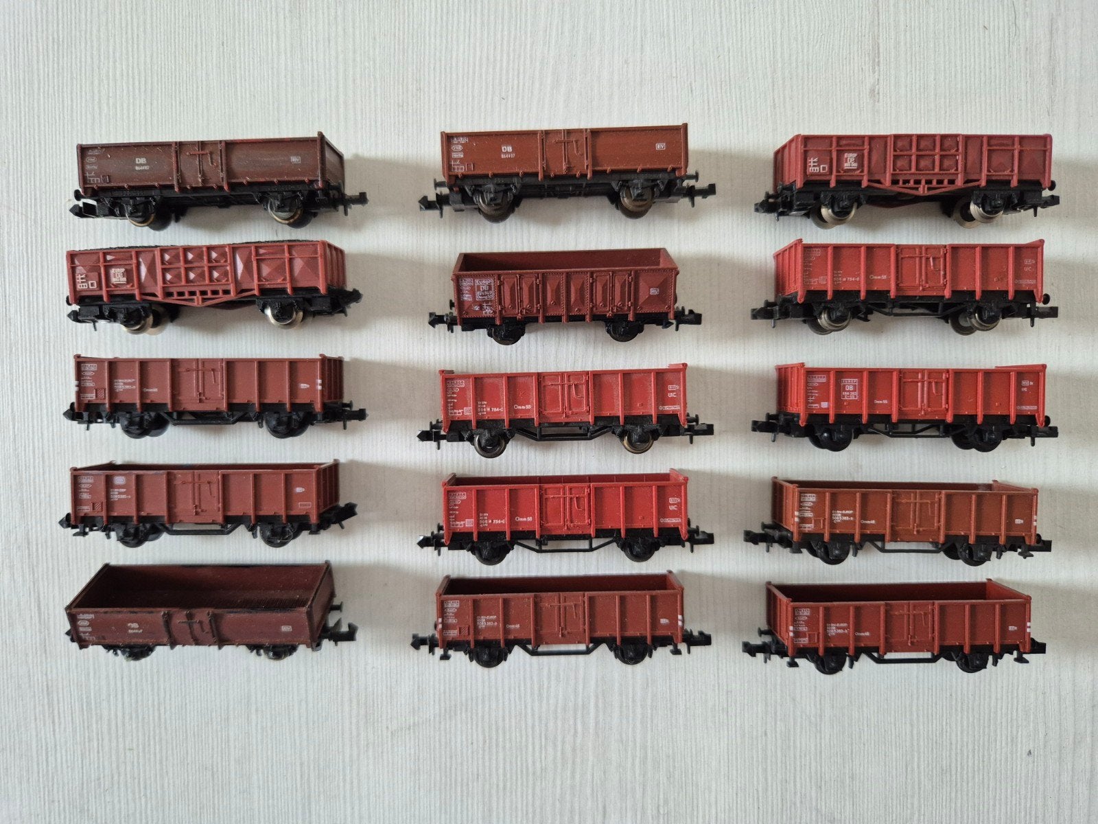15 N-spoor openbakwagons, Ophalen of Verzenden, Gebruikt, Gelijkstroom, Wagon