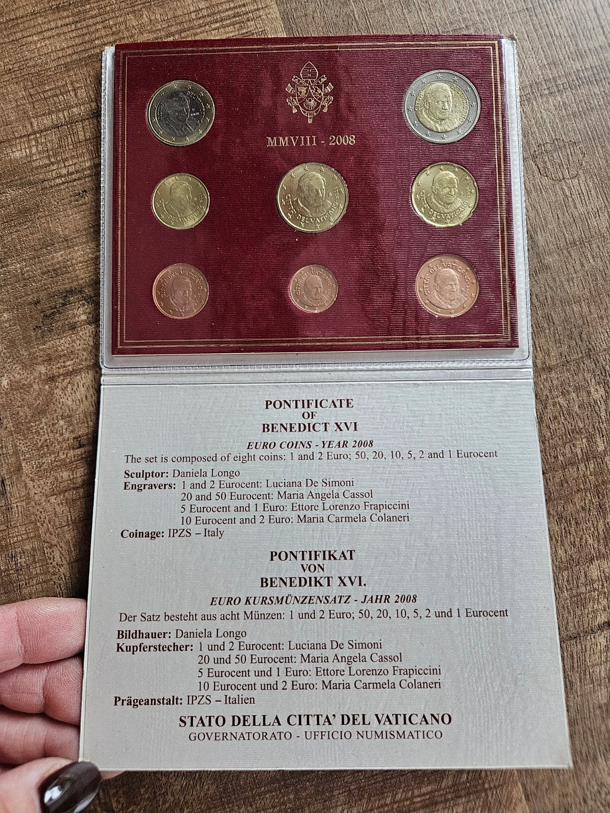 Vaticaanstad Euro Muntset 2008 - Benedictus XVI, Ophalen of Verzenden, Vaticaanstad, Overige waardes, Setje