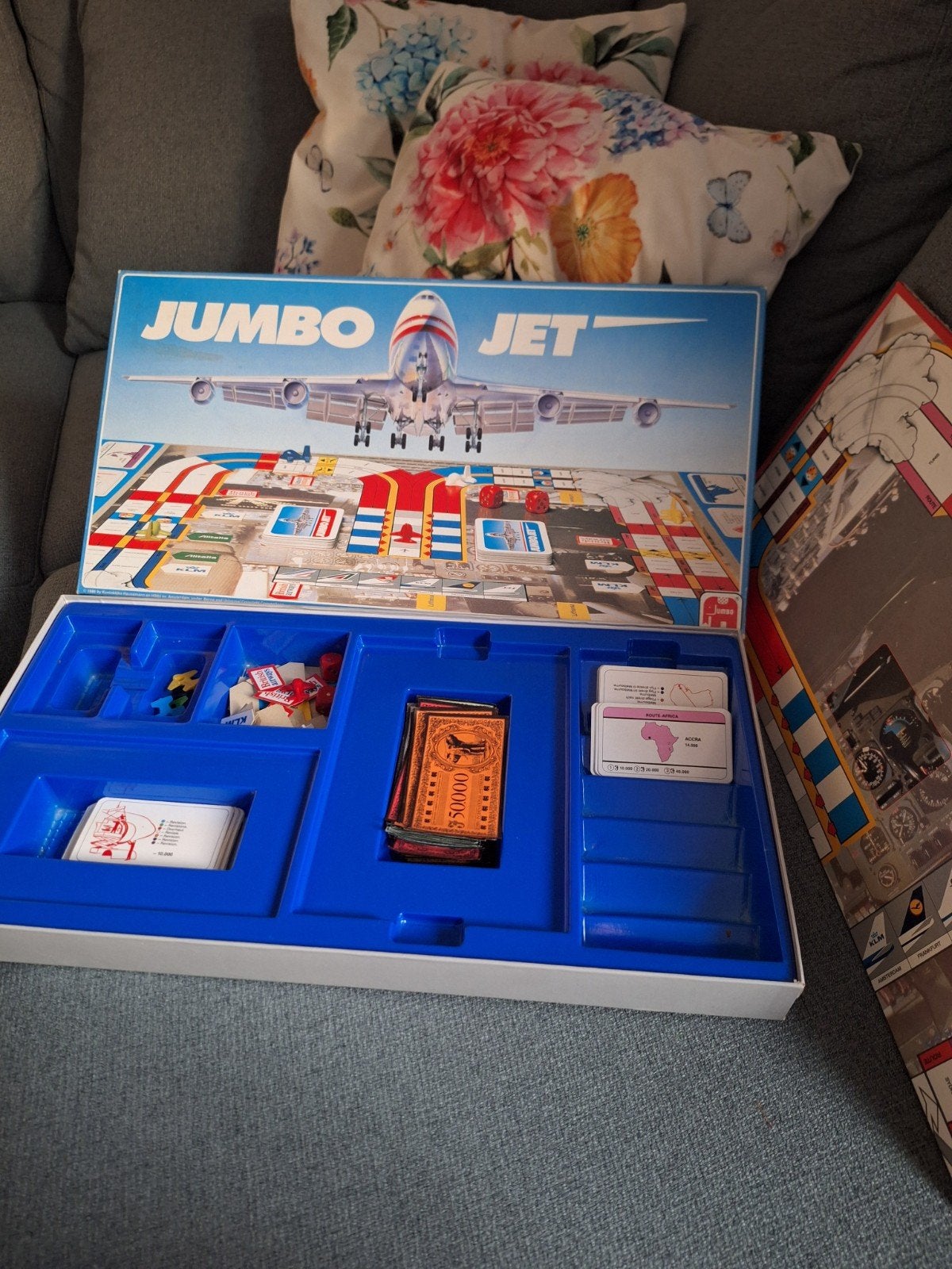 Jumbo Jet Bordspel - Klassiek Vliegspel, Drie of vier spelers, Ophalen, Gebruikt, Jumbo