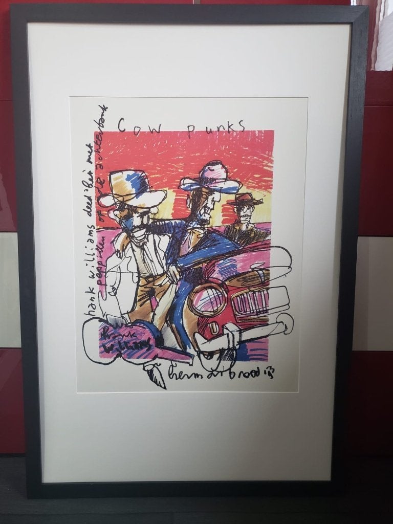 Herman Brood (print), Ophalen of Verzenden, 75 – 100, 50 tot 75 cm, Print