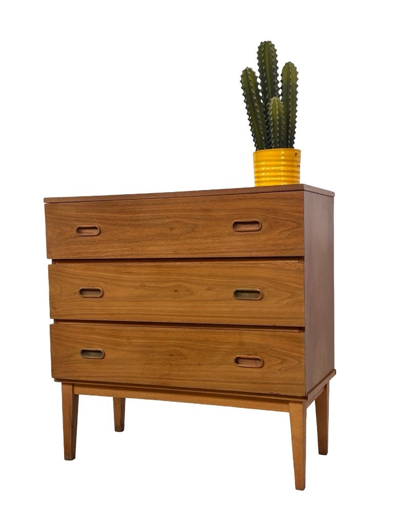 Vintage Ladekast Design Teak Jaren 60  | Commode, Ophalen, Gebruikt, Vintage ladekast, 50 tot 100 cm