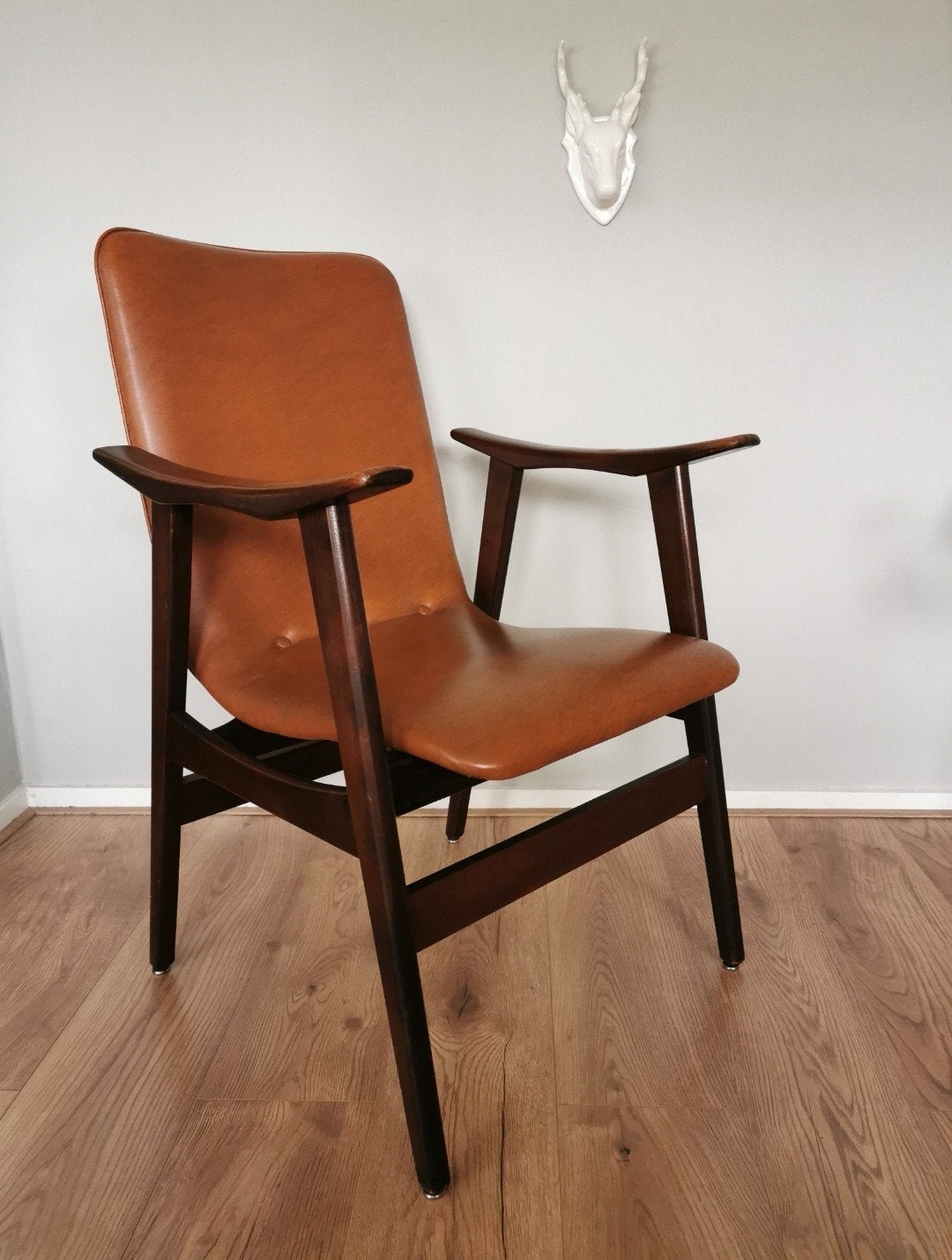 Vintage mid-century fauteuil Louis van Teeffelen, Huis en Inrichting, Fauteuils, Ophalen