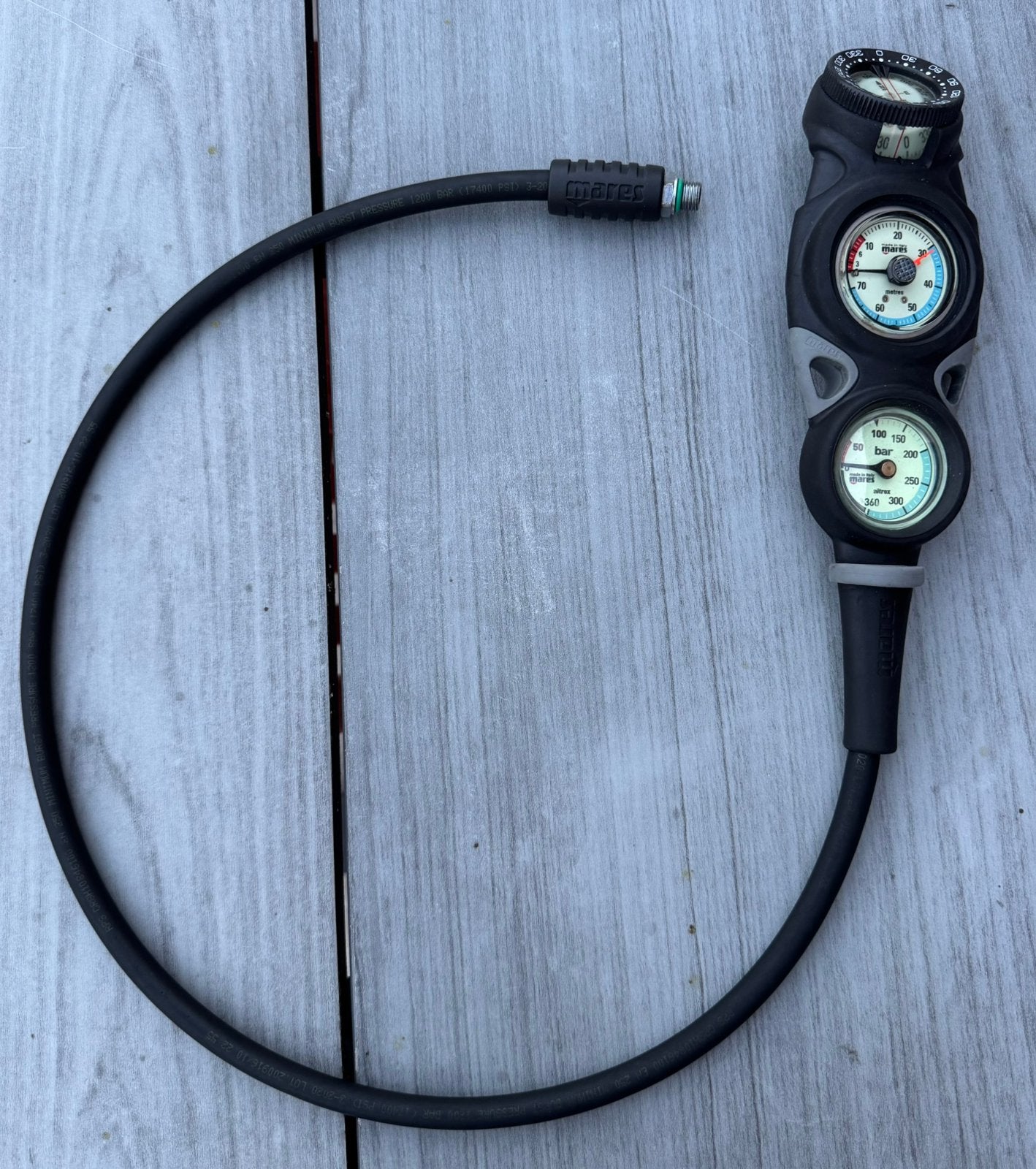 Mares console mission 3 (manometer dieptemeter kompas), Watersport en Boten, Duiken, Ophalen of Verzenden, Zo goed als nieuw