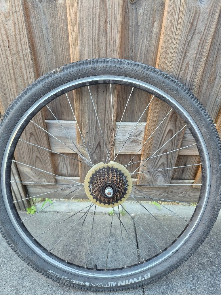 Mountainbike achterwiel 27.5 inch met cassette 7 speed, Ophalen of Verzenden, Mountainbike, Wiel, Aluminium