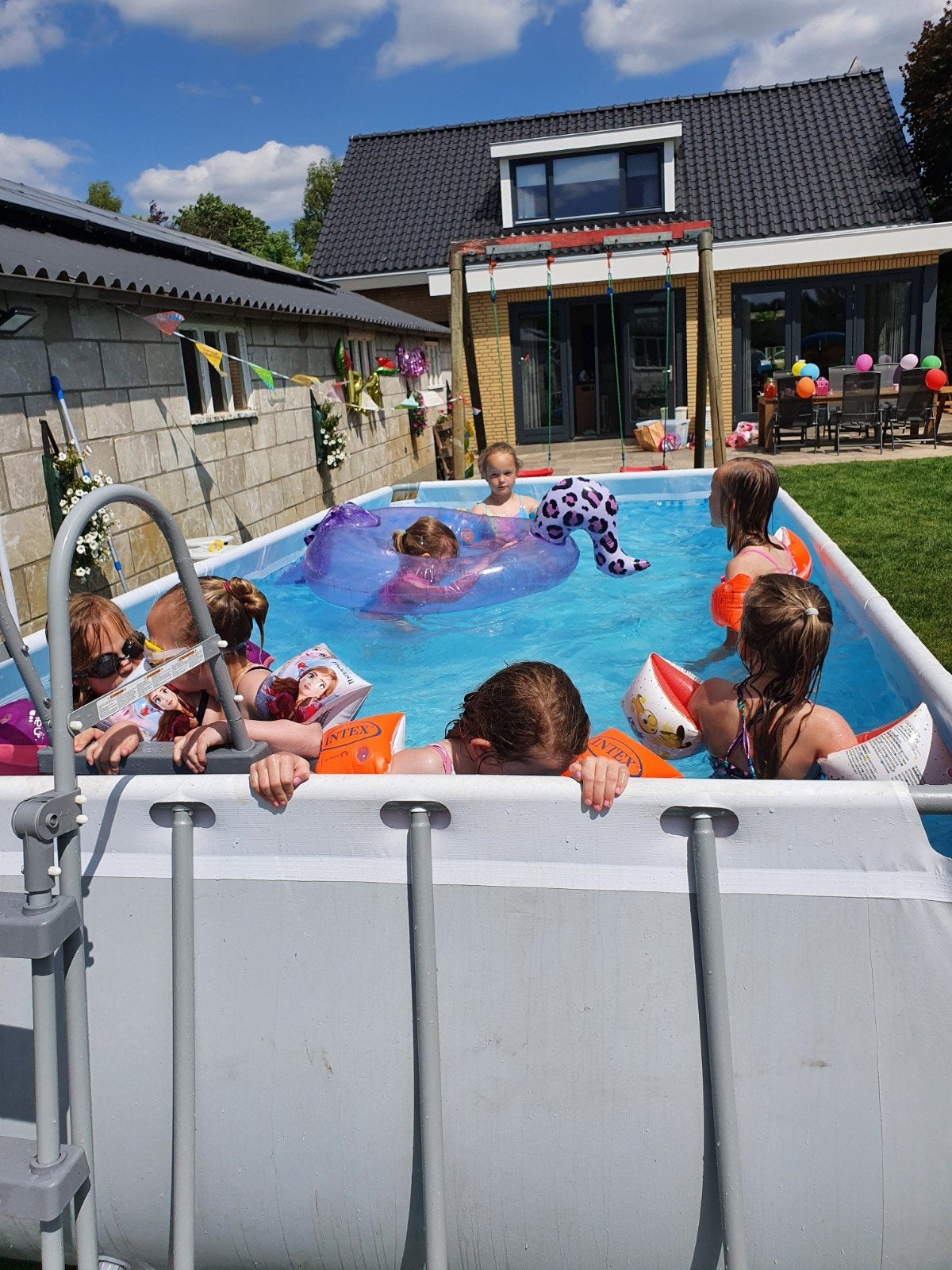 Bestway Power Steel Zwembad Compleet met Accessoires, Tuin en Terras, Ophalen, Gebruikt, 200 tot 300 cm, 80 tot 120 cm