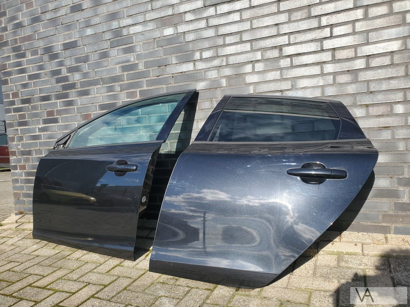 Volvo V40 2012-2019 deur portier links achter zwart 452 €100, Gebruikt, -, Deur, -