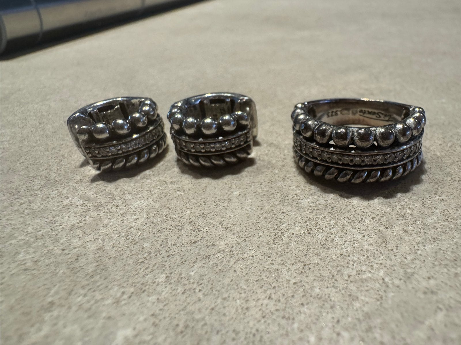 Tisento ring en oorbellen set Milano, Met kristal, Gebruikt, Ophalen of Verzenden, 17 tot 18