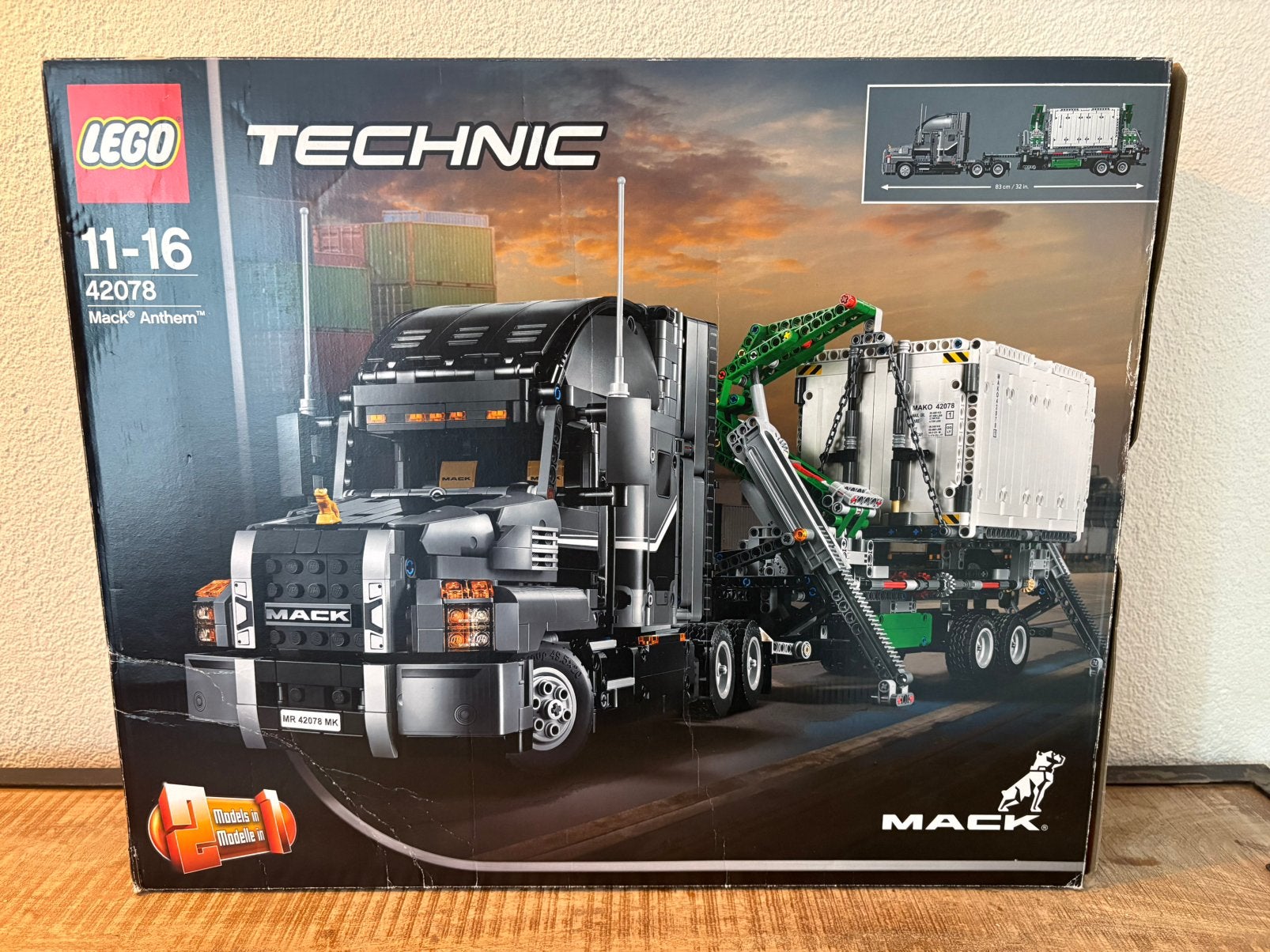 Lego technic 42078 mack anthem, Compleet, Lego, Ophalen of Verzenden, Zo goed als nieuw