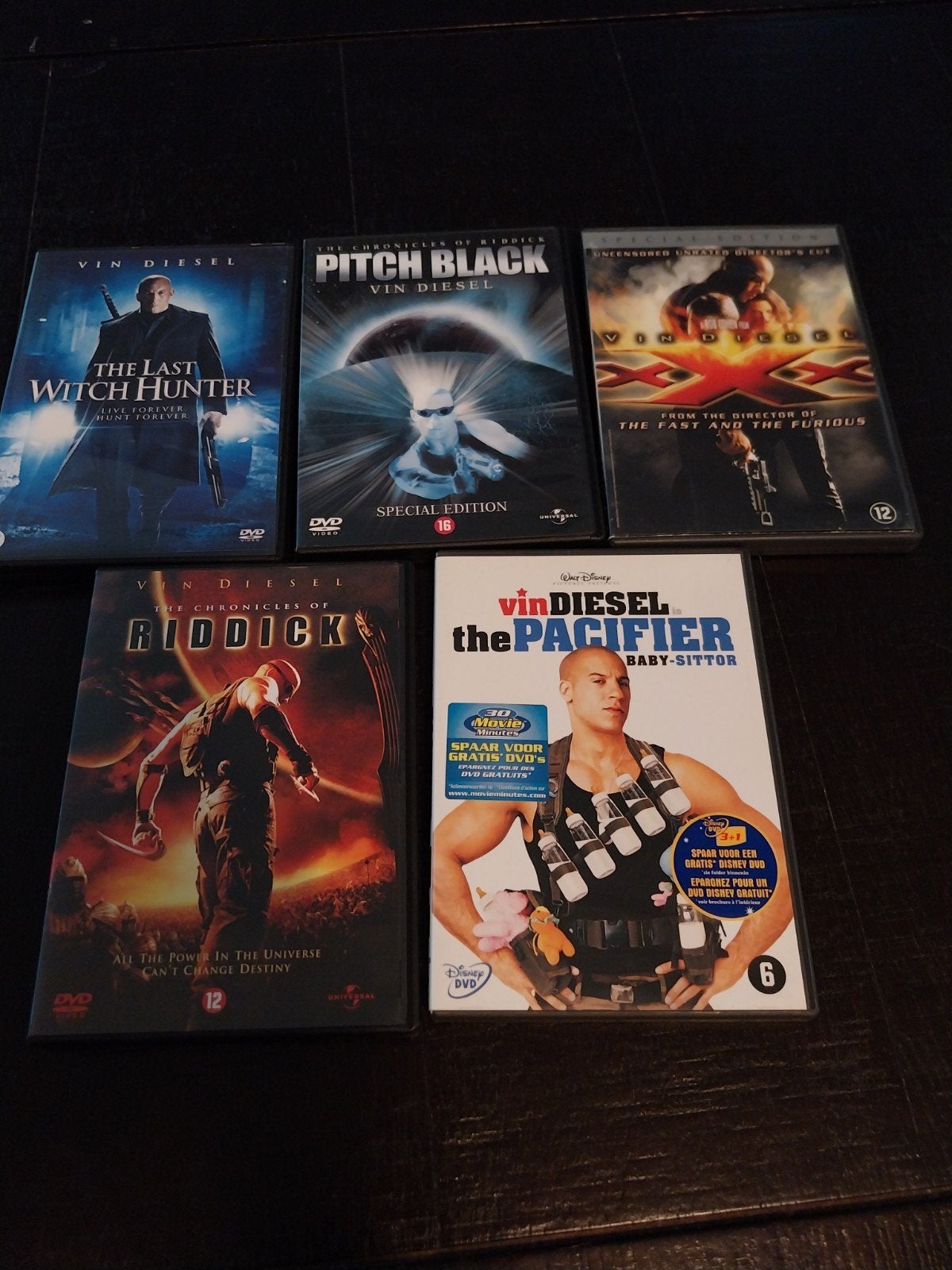 Vin Diesel DVD Collectie: 5 Actiefilms, Cd's en Dvd's, Vanaf 16 jaar, Nederlands, Actie, Ophalen of Verzenden