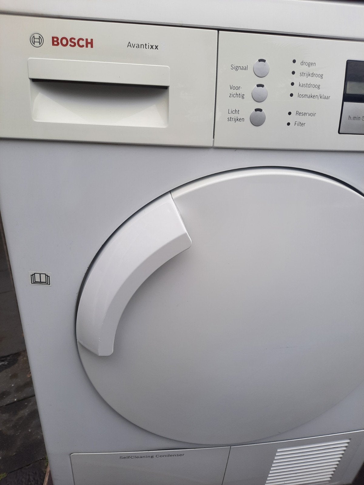 Schone en goed werkende Bosch warmte pomp droger te koop, 6 tot 8 kg, Minder dan 85 cm, Ophalen of Verzenden, Zo goed als nieuw