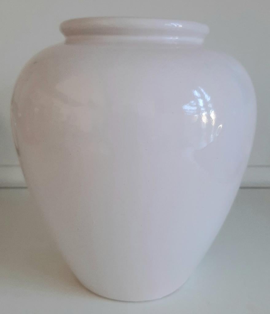 witte vaas W.Germany 504-20 (20cm hoog), Ophalen, Gebruikt, Wit