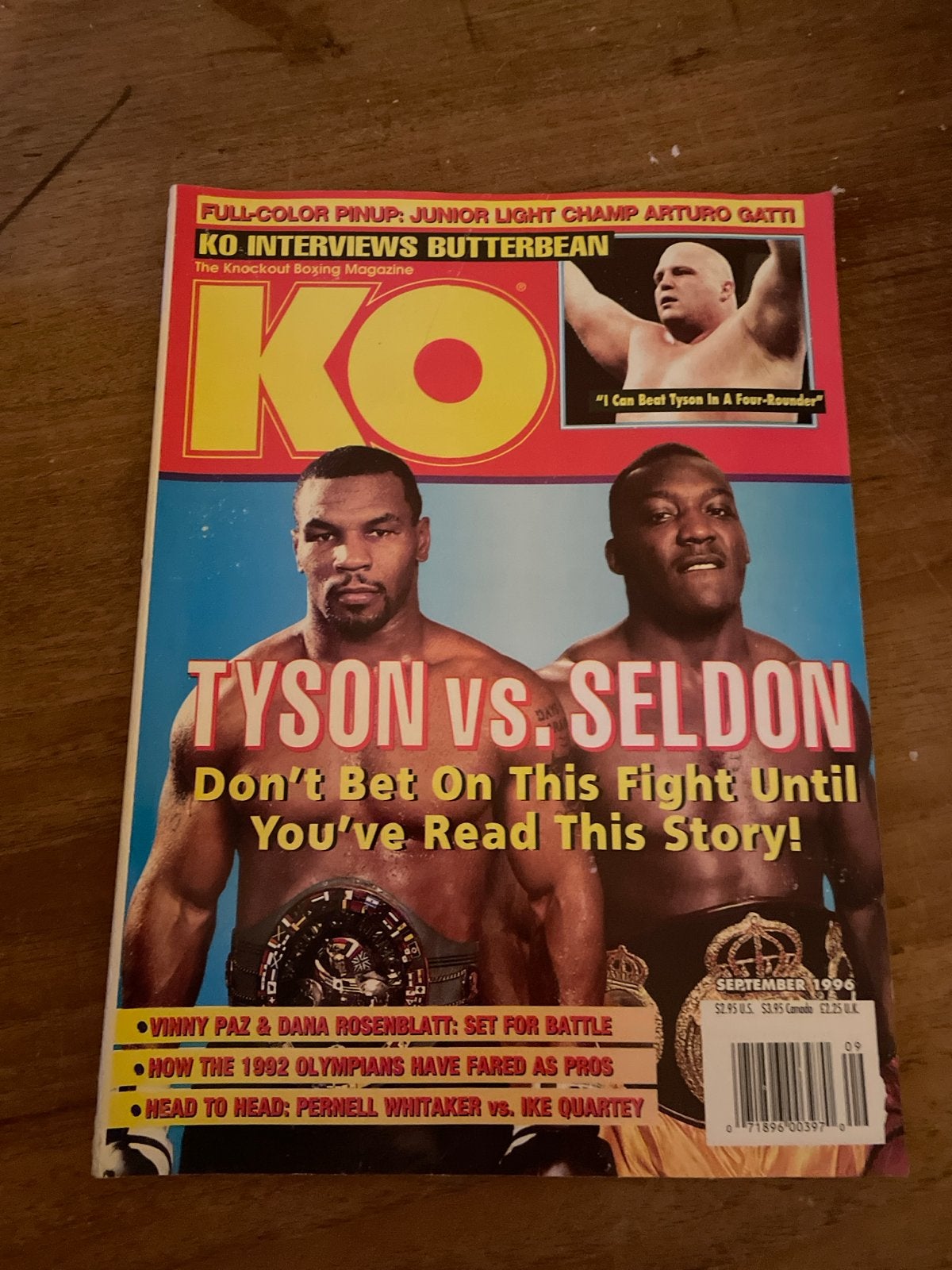 KO Boxing Magazine - Tyson vs. Seldon (September 1996), Ophalen of Verzenden, Zo goed als nieuw, Sport en Vrije tijd