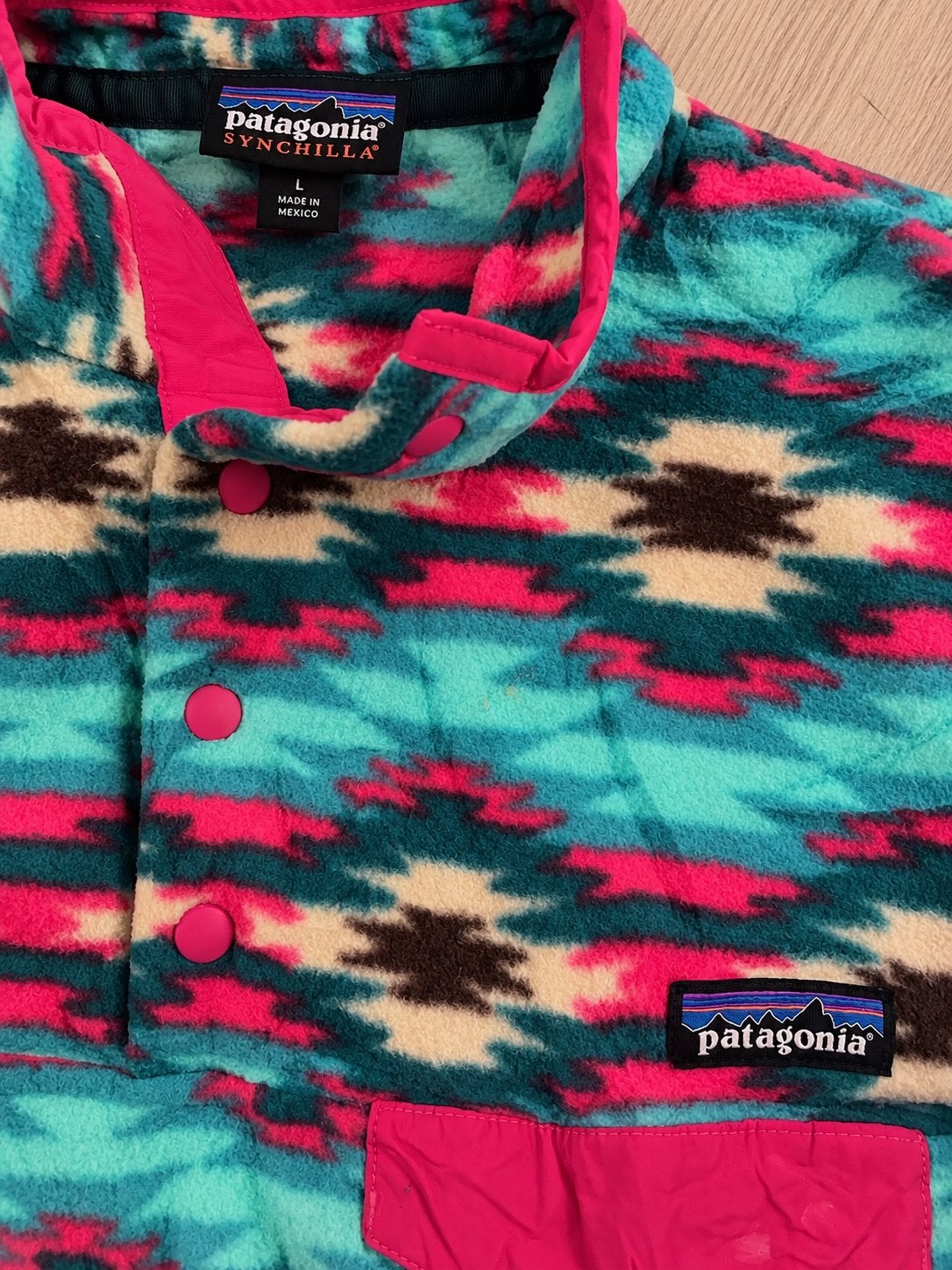Patagonia Synchilla Snap-T Fleece Dames L Aztec, Patagonia Europe Coöperatief U.A., Directsales.europe@patagonia.com, Maat 42/44 (L)