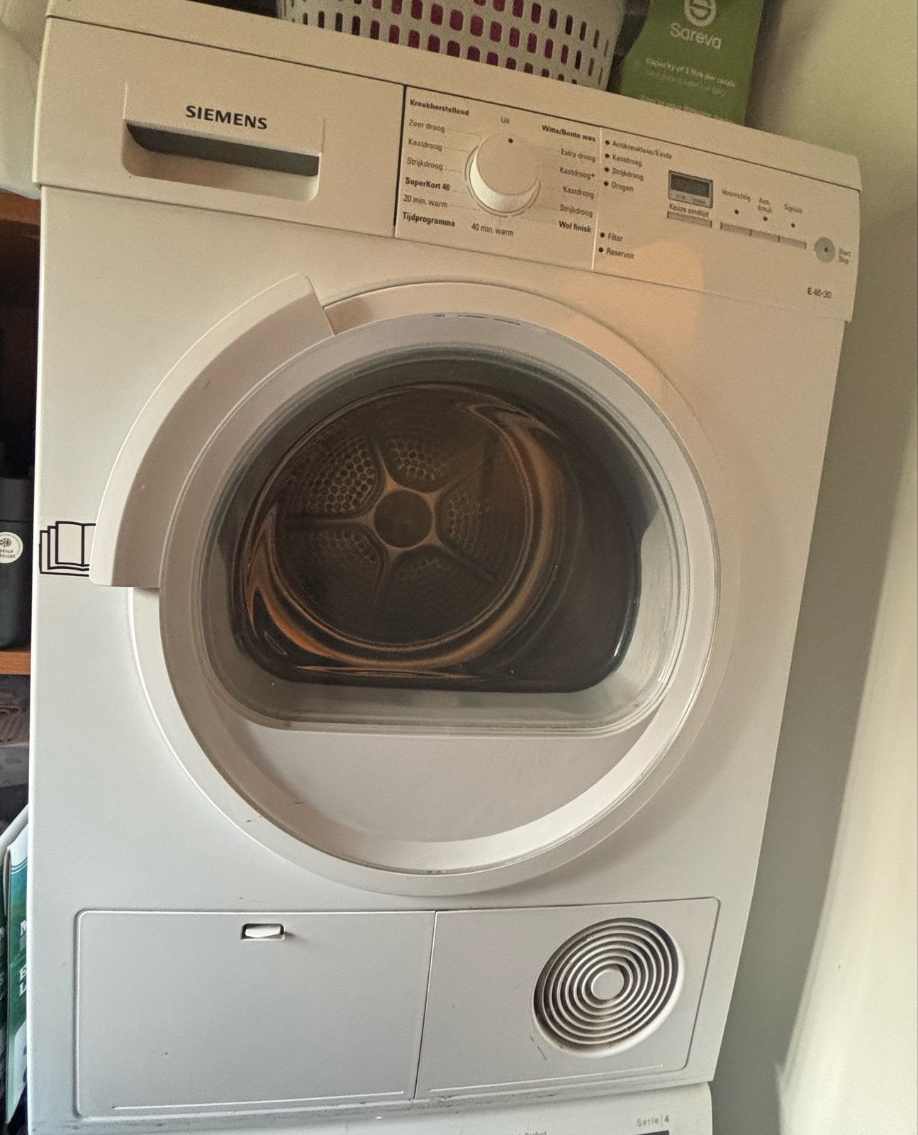Siemens E46-20 Condensdroger - zie omschrijving, Witgoed en Apparatuur, Ophalen, 6 tot 8 kg, Gebruikt, Voorlader