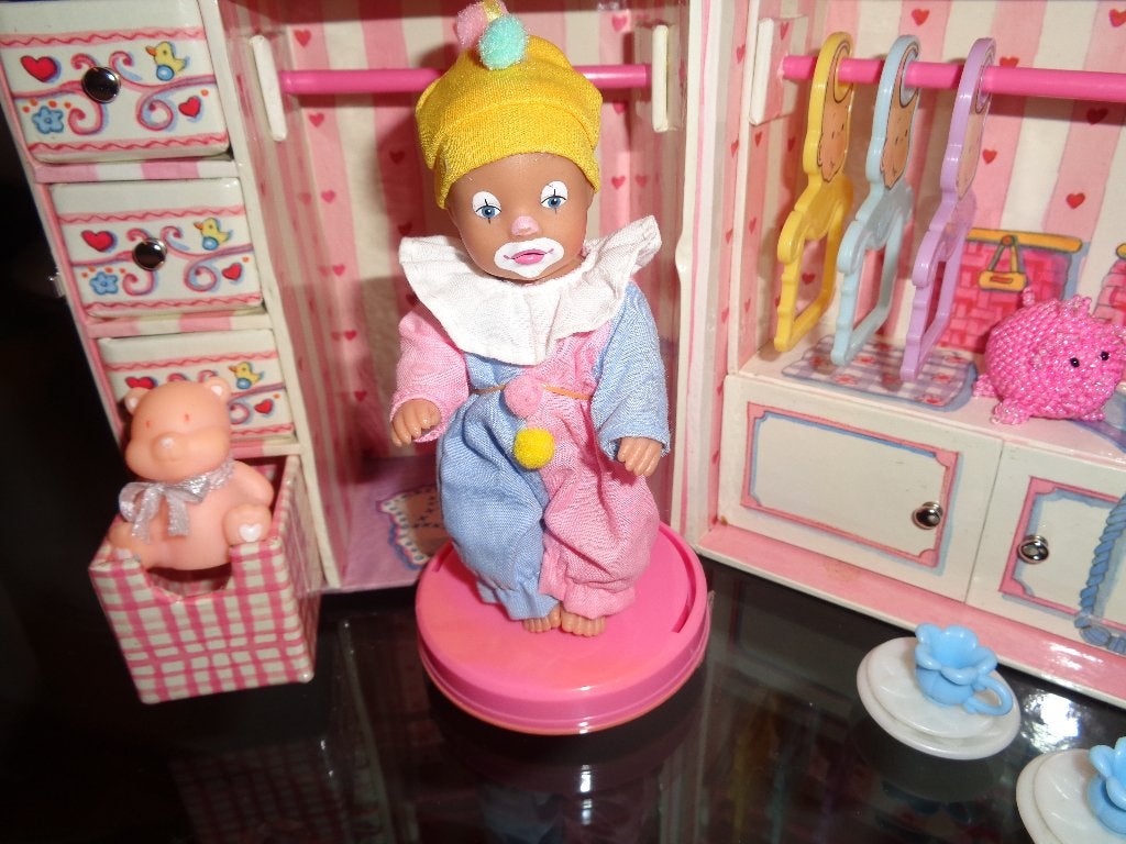 Baby Born Mini World, mooie kledingkoffer met clown en acc., Kinderen en Baby's, Ophalen of Verzenden, Zo goed als nieuw, Overige typen