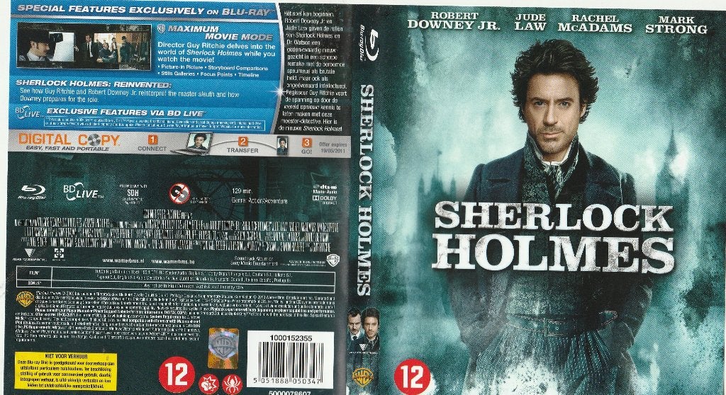 Sherlock holmes a game of shadows blu ray ( ned. Ondert.), Engels, Nederlands, Film, Ophalen of Verzenden
