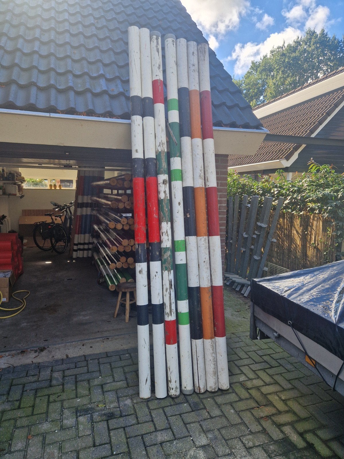 hindernismateriaal  gezocht, Ophalen