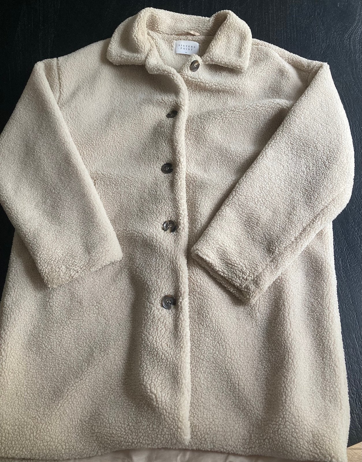 Sisters Point teddy jas beige 42 XL, Ophalen of Verzenden, Zo goed als nieuw, Maat 42/44 (L), Beige