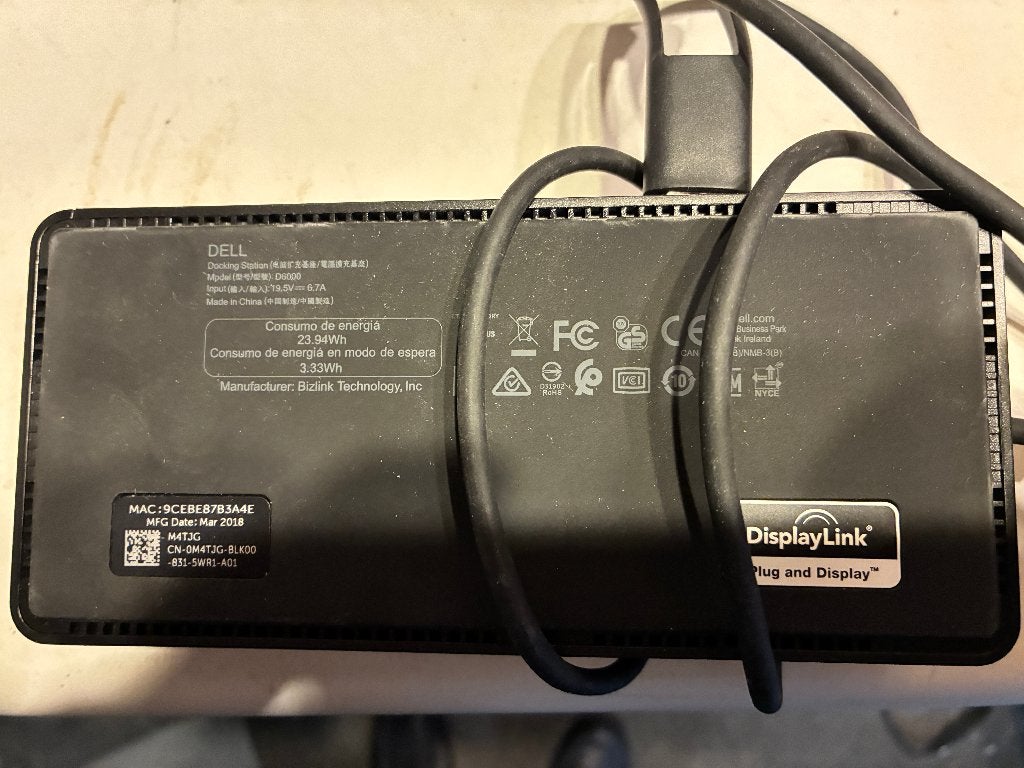Dell D6000 Universeel Dockingstation displaylink  (14 stuks), Computers en Software, Dockingstations, Ophalen of Verzenden, Gebruikt