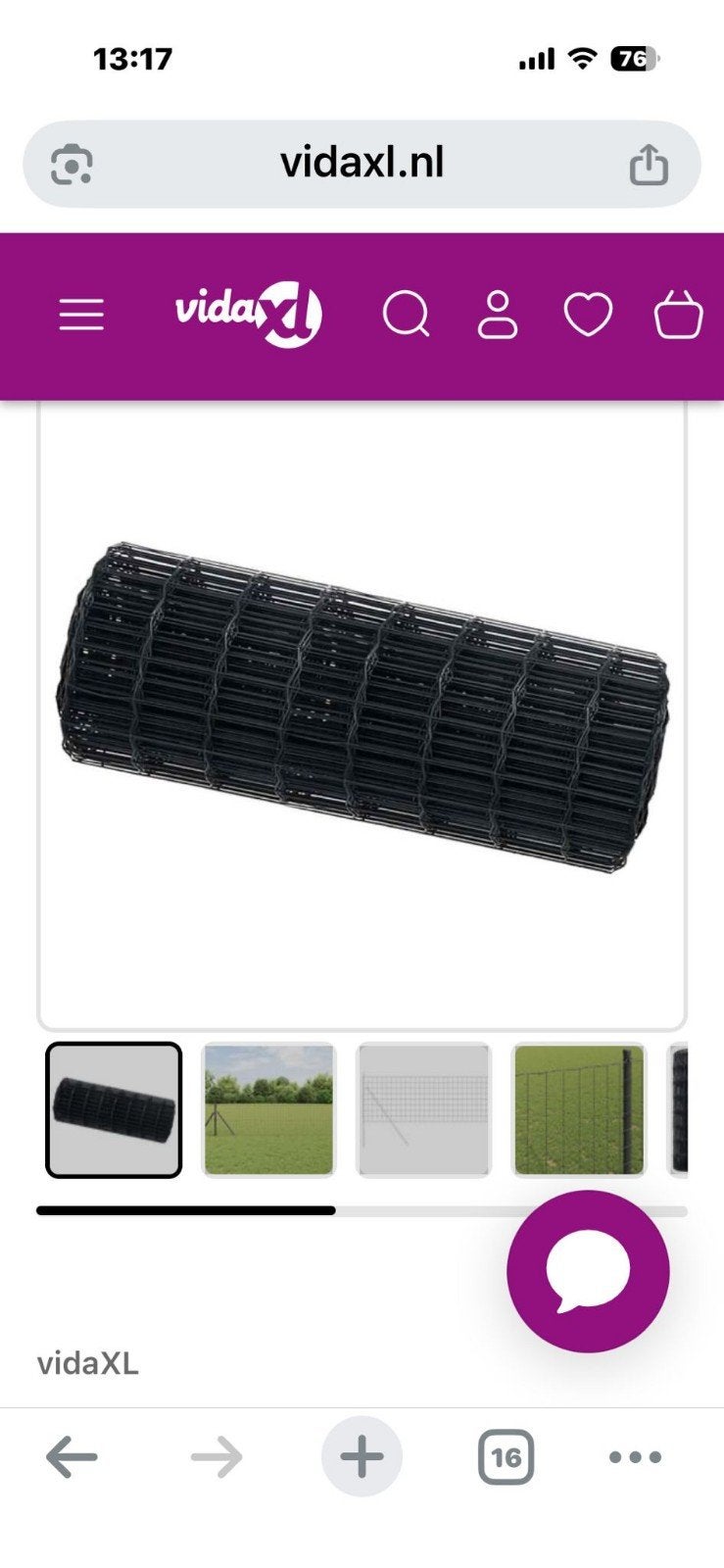 NIEUW Hekwerk gecoat staal grijs, Tuin en Terras, Ophalen, Nieuw, IJzer