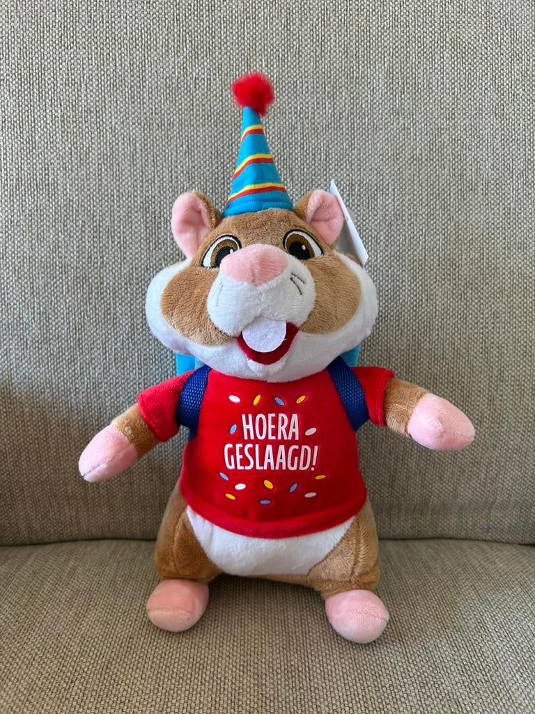 Hoera Geslaagd Hamster Albert Heijn/ AH, Ophalen of Verzenden, Nieuw, Overige typen, Met label