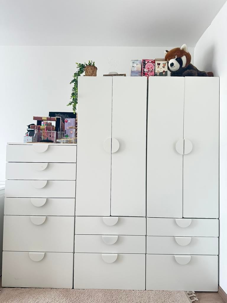 Ikea Bedbank, 2x kledingkast, ladekast en speelgoedkist, Ophalen, 50 tot 100 cm, Zo goed als nieuw, 150 tot 200 cm