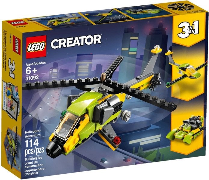 Lego Creator 3in1 31092 Helikopter avontuur, Lego, Nieuw, Ophalen of Verzenden, Compleet