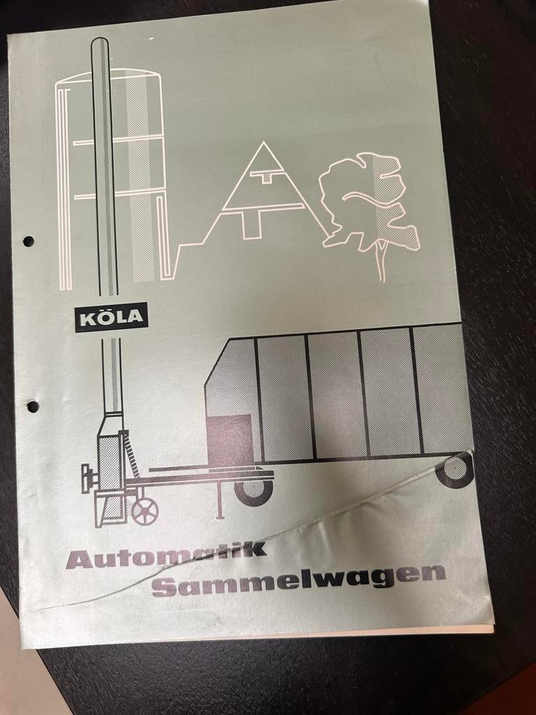 Oude folder jaren 60 - KÖLA Automatik Sammelwagen, Ophalen of Verzenden, Zo goed als nieuw, Desktop