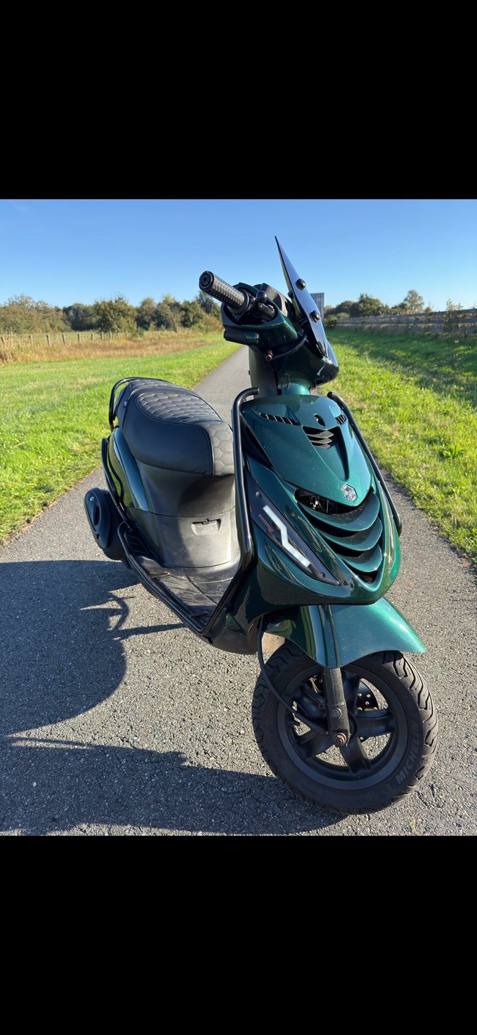 Piaggio Zip 4t 80cc Jaguar Groen full option, Maximaal 45 km/u, Zip, Ophalen of Verzenden, Zo goed als nieuw