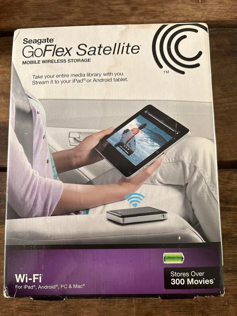 Seagate GoFlex Satellite Mobiele Draadloze Opslag 500GB, Boeken, Informatica en Computer, Ophalen, Nieuw