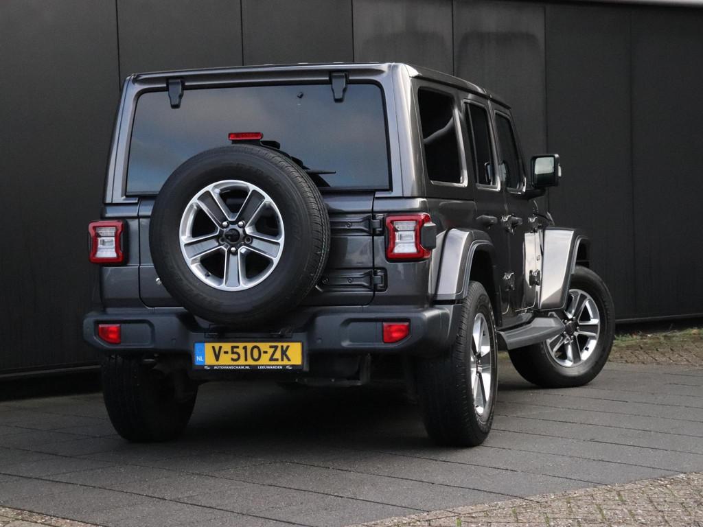 Jeep Wrangler 2.2D Sahara | GRIJS KENTEKEN | LEDER | CAMERA, Auto's, Jeep, Gebruikt, 4 cilinders, Bedrijf, Diesel