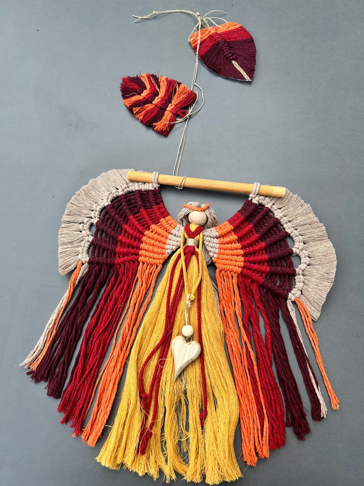 Macramé Engel - Handgemaakt - Vintage., Ophalen of Verzenden, Zo goed als nieuw