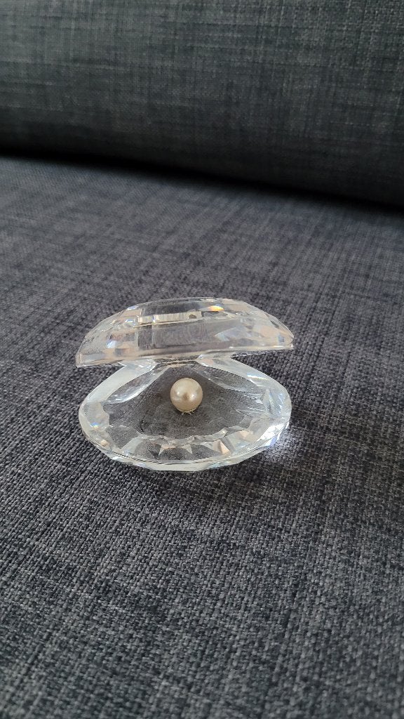 Swarovski schelp met parel, Ophalen of Verzenden, Gebruikt, Overige typen