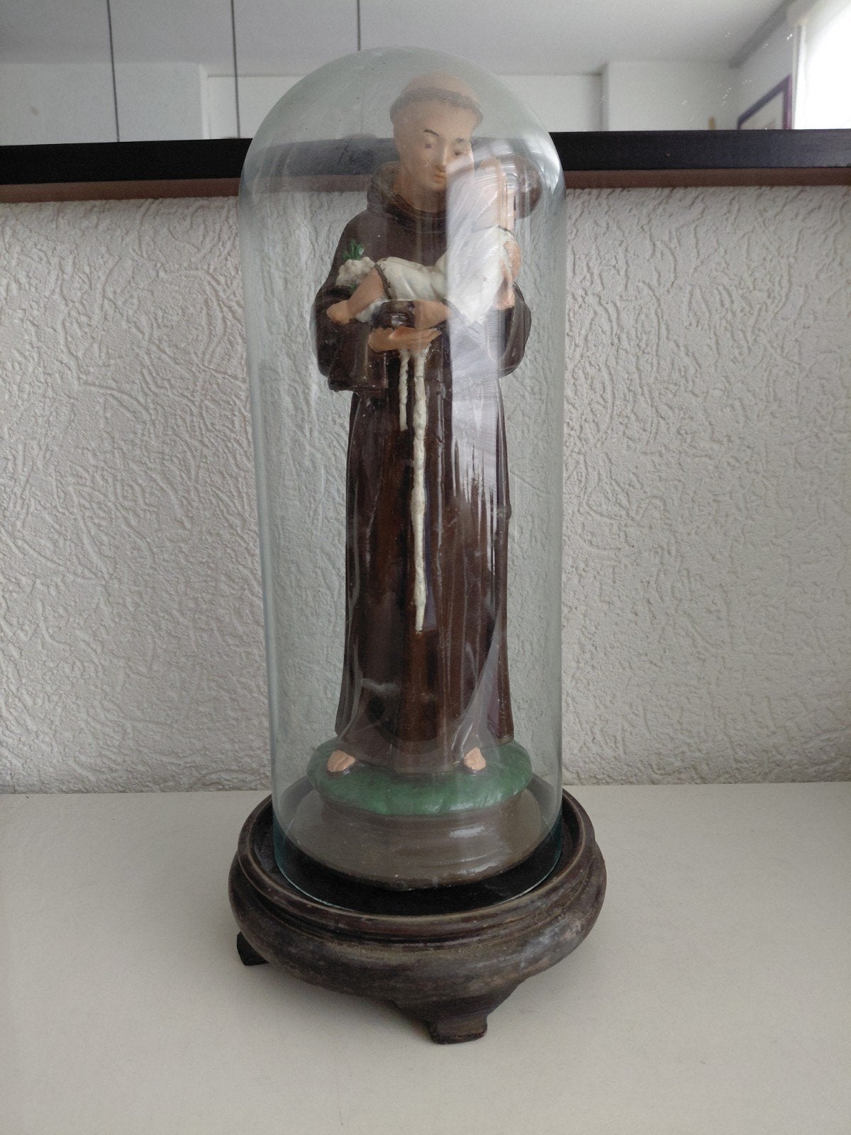 religieus beeld onder stolp, Ophalen of Verzenden, Beeld(je)